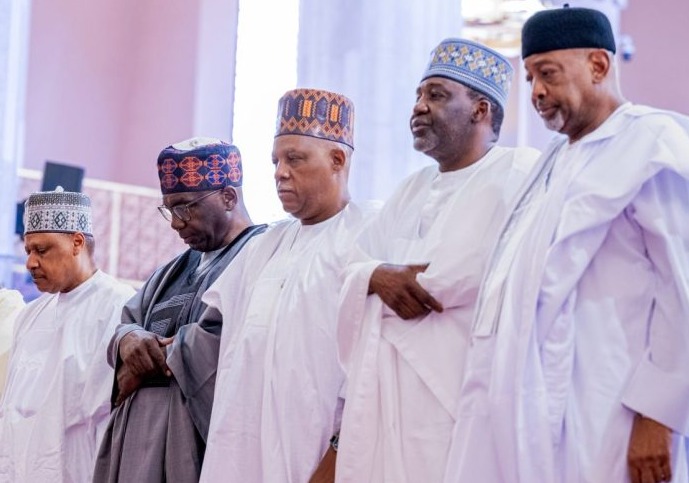 The Honourable Minister of Information and National Orientation, Mohammed Idris, fnipr, joined the Vice President of the Federal Republic of Nigeria, Senator Kashim Shettima, and other dignitaries in a special Juma’at prayer held to commemorate Nigeria’s 27th Democracy Day anniversary on June 5, 2026. The prayer session offered an opportunity for thanksgiving, reflection, and supplication for continued peace, unity, and democratic progress in the country.