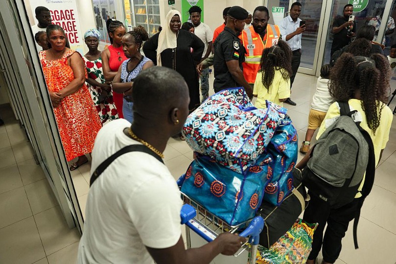 Ghana citizens returning from south Africa